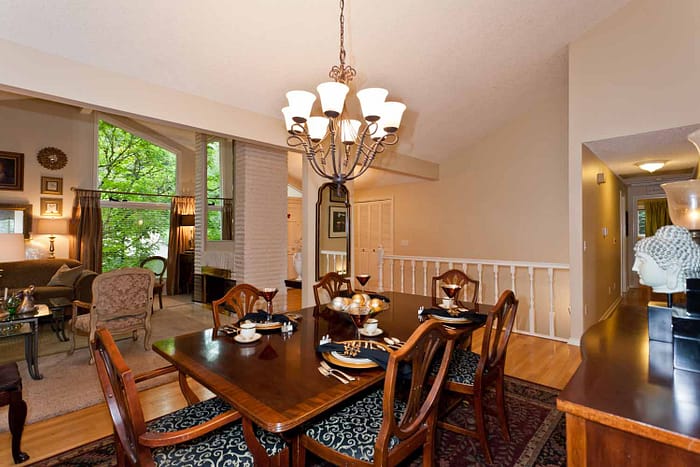 formal dining table.