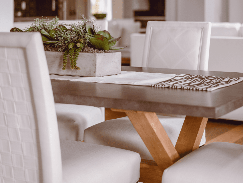 Pamela-Sandall-Design_Los-Angeles-California_Contemporary-Dining-Table-with-Upholstered-Chairs_Top-Staging-Tricks-to-Sell-a-Home-Faster